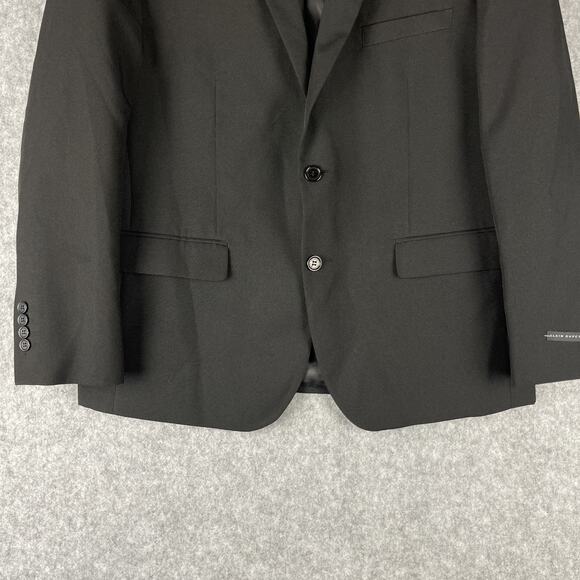 Alain Dupetit Suittech Blazer Sport Coat Jacket Men 44S Black 2 Button NEW - Picture 3 of 12